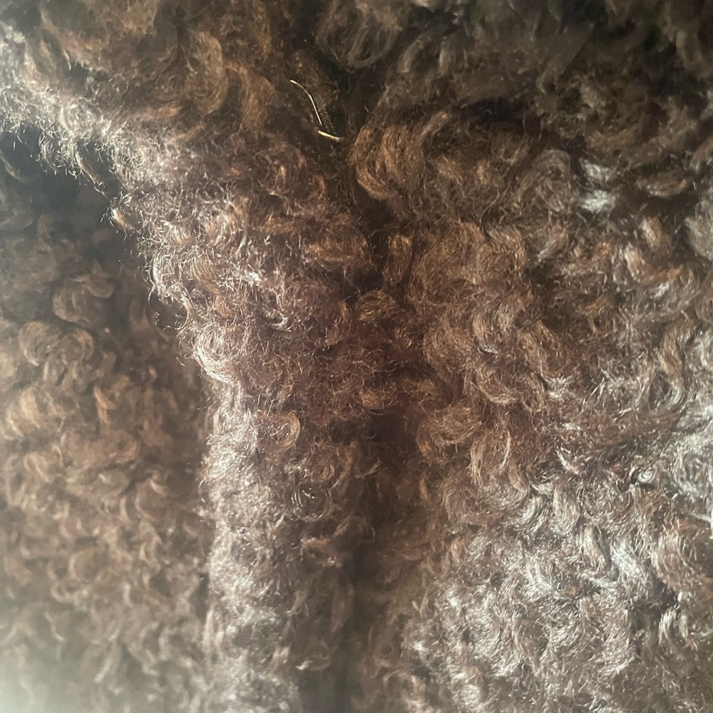 - Michael Kors coat L black Faux Fur Teddy NWT Jacket $325 - Picture 6 of 11